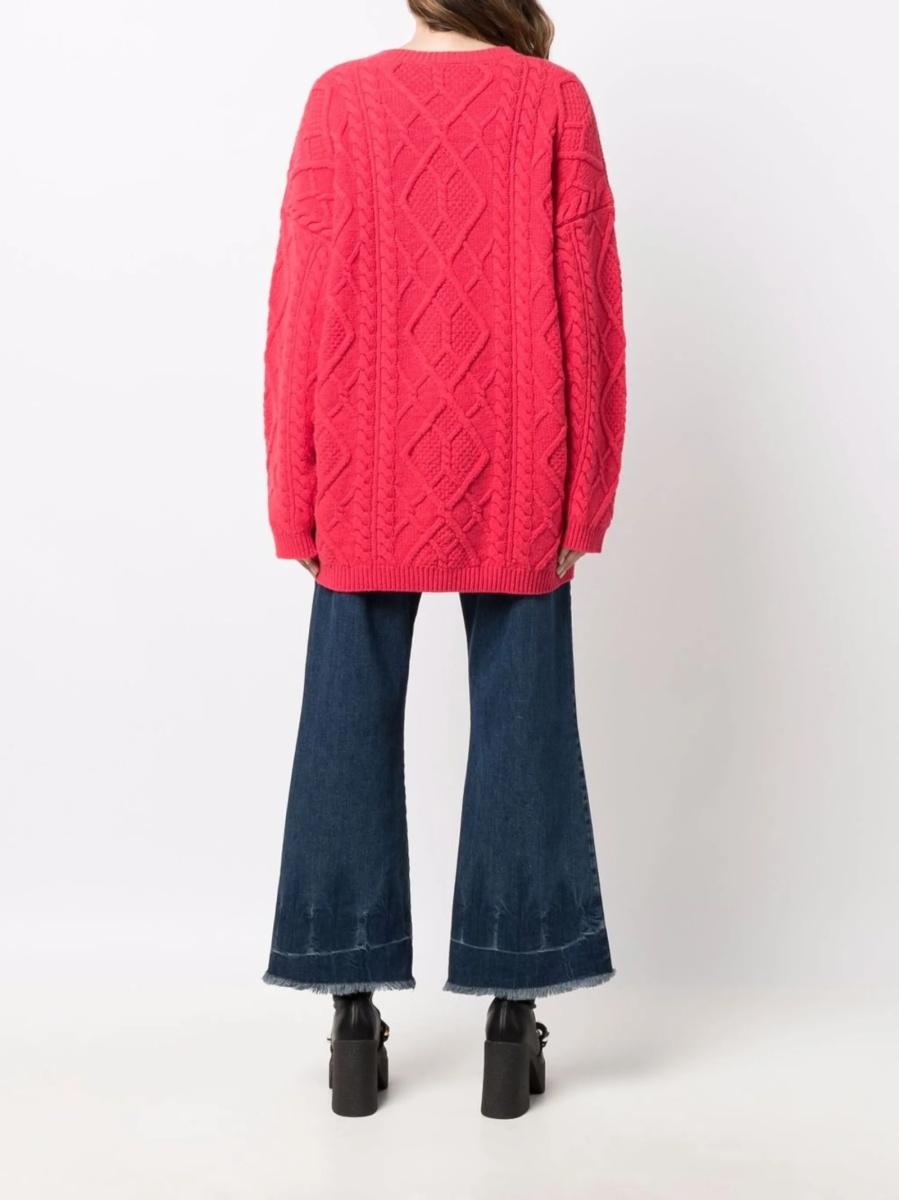 Pulover tricotat Stella McCartney roz - Img 4