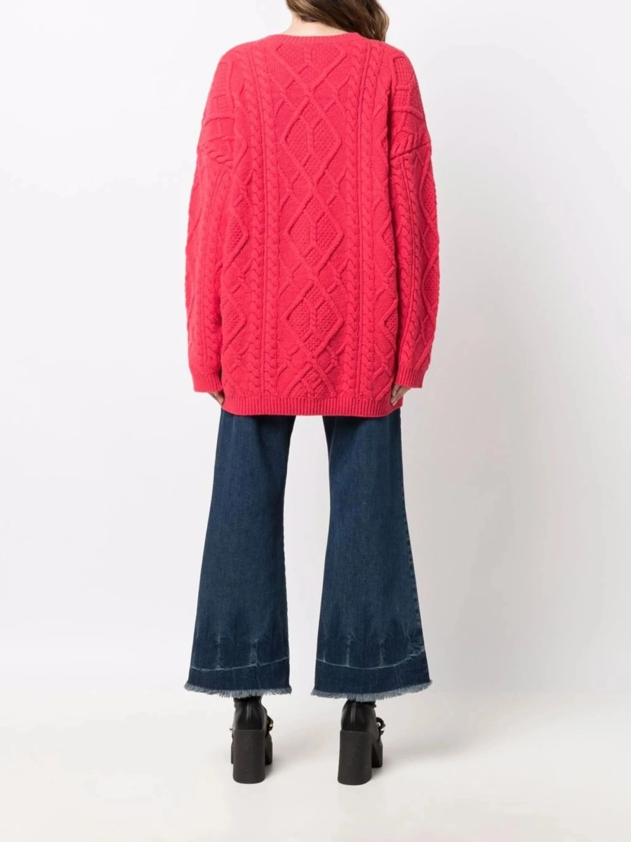 Pulover tricotat Stella McCartney roz - Img 4