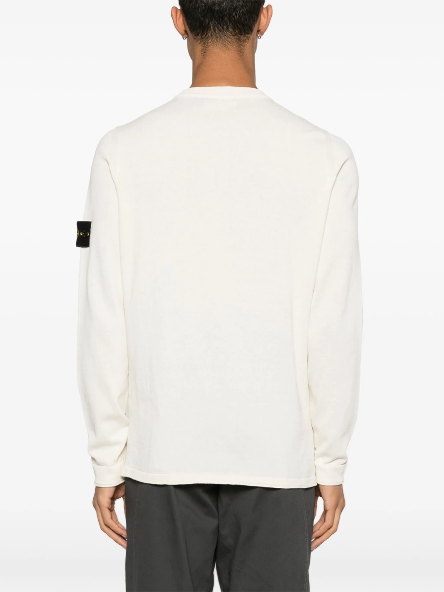 Pulover tricotat Stone Island neutru - Img 4
