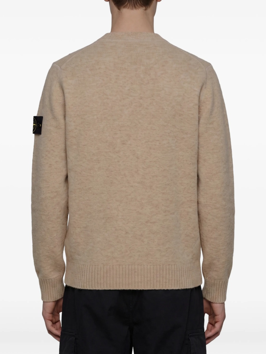 Pulover tricotat Stone Island neutru - Img 3