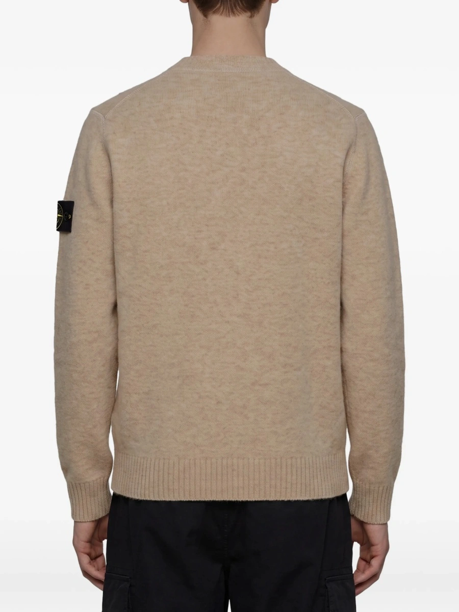 Pulover tricotat Stone Island neutru - Img 3