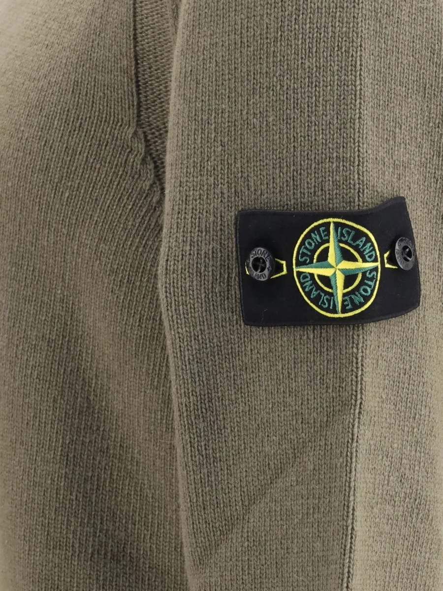 Pulover tricotat Stone Island verde - Img 3