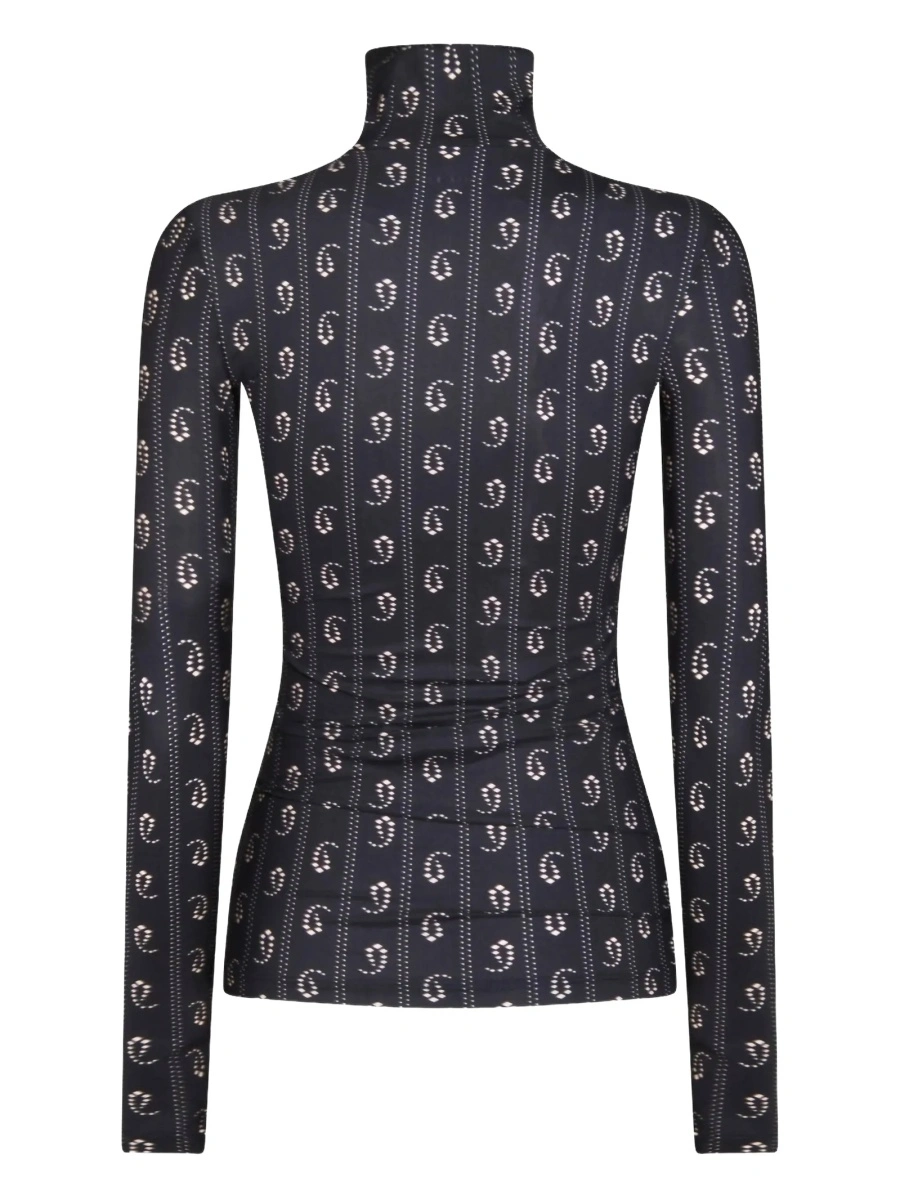 Pulover tricotat Tory Burch albastru - Img 2