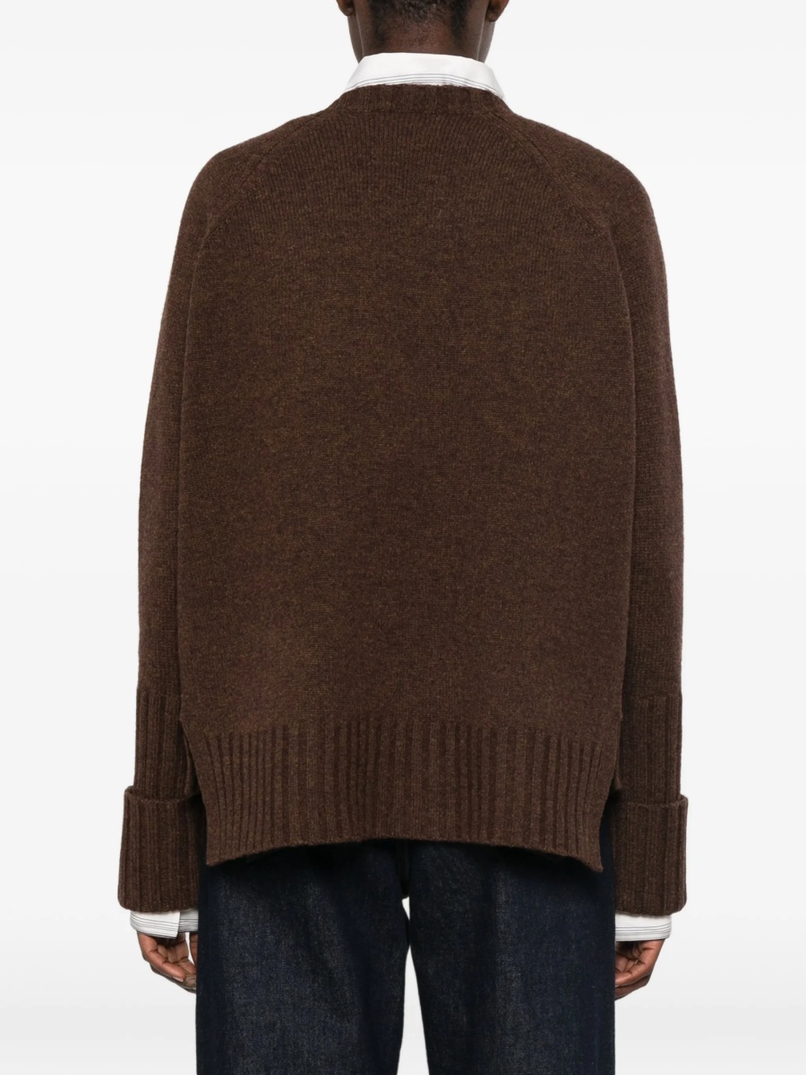 Pulover tricotat Tory Burch maro - Img 4