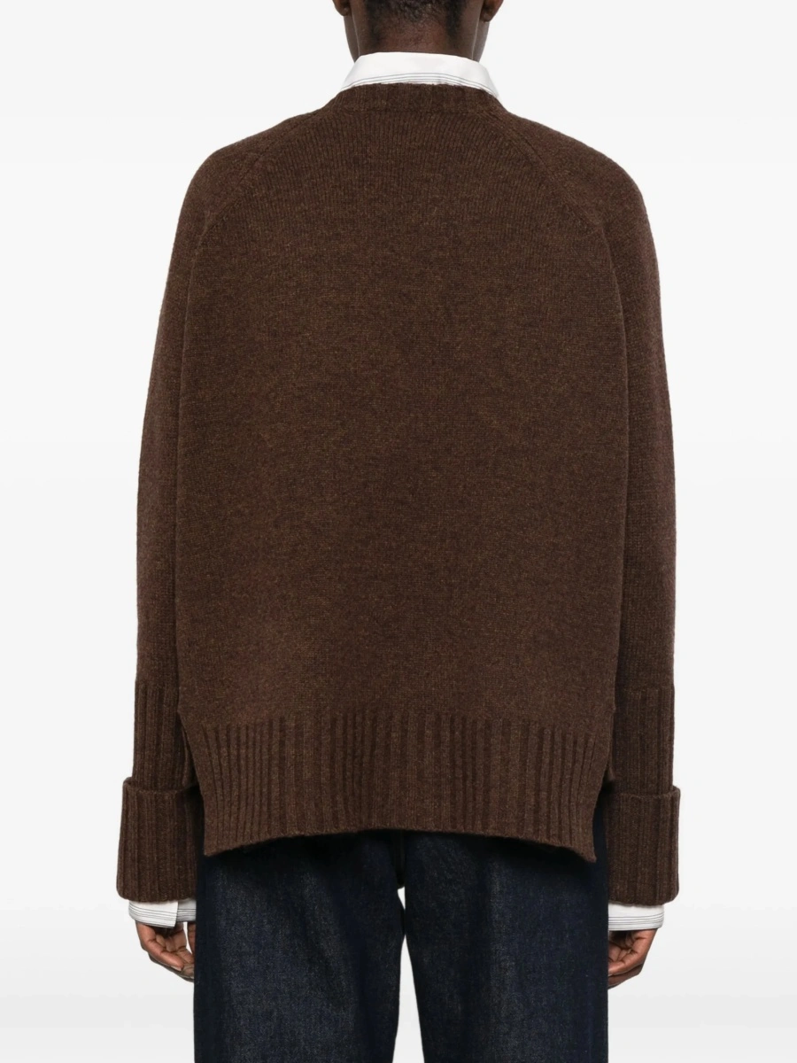 Pulover tricotat Tory Burch maro - Img 4