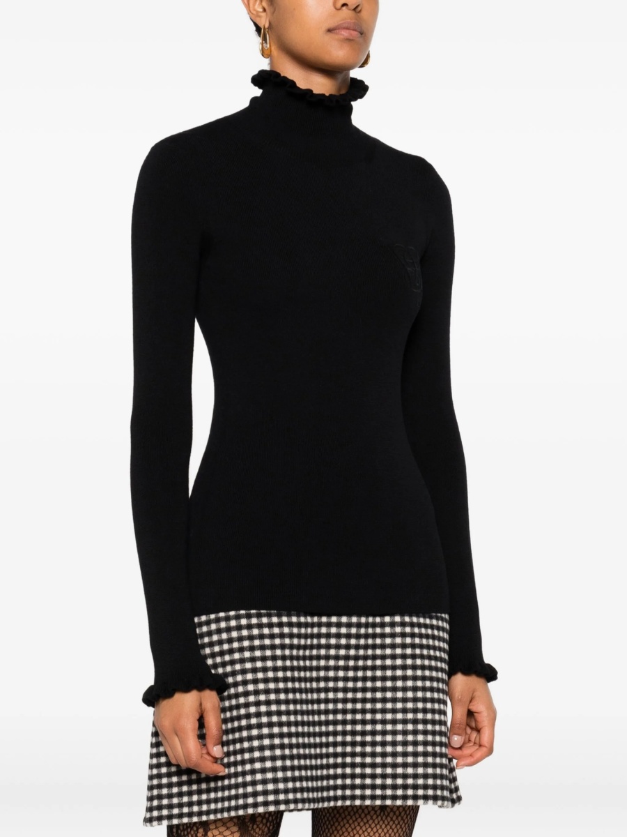 Pulover tricotat Valentino Garavani negru - Img 3