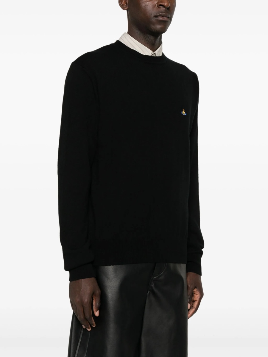 Pulover tricotat Vivienne Westwood negru - Img 3