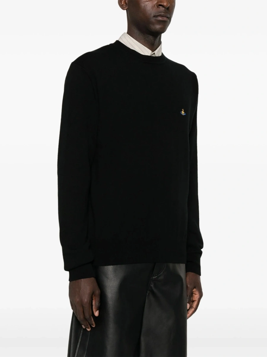 Pulover tricotat Vivienne Westwood negru - Img 3