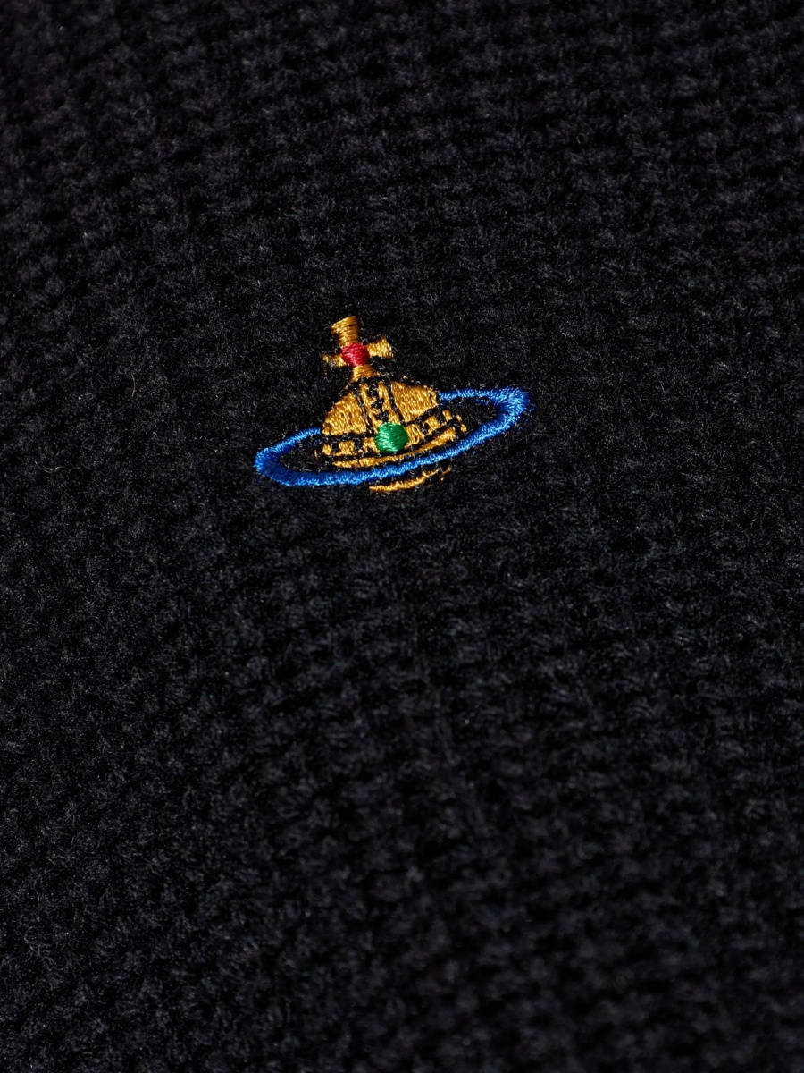 Pulover tricotat Vivienne Westwood negru - Img 5