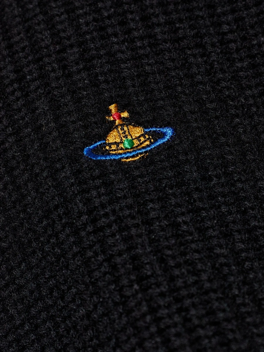 Pulover tricotat Vivienne Westwood negru - Img 5