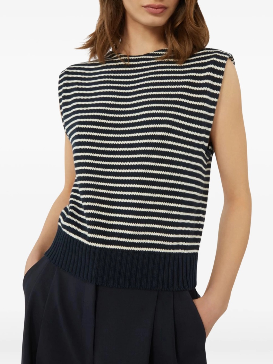 Pulover tricotat Weekend MaxMara albastru - Img 4