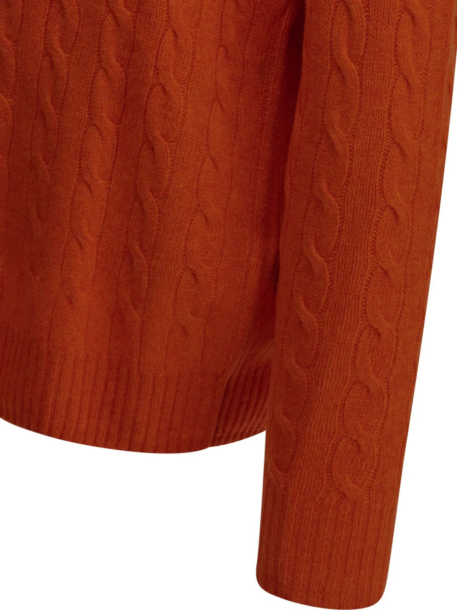 Pulover Wool and cashmere crew-neck sweater with logo - Img 4
