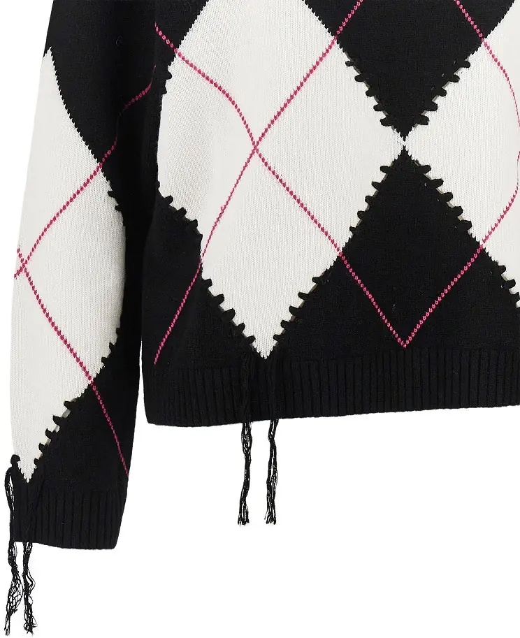 Pulover Wool and cashmere knitted sweater - Img 2