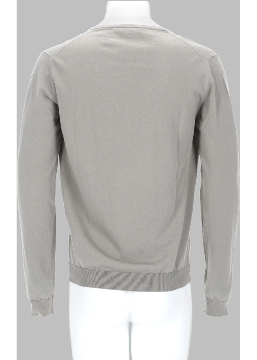 Pulovere Maglia In Cotone Con Scollo A V - Img 2