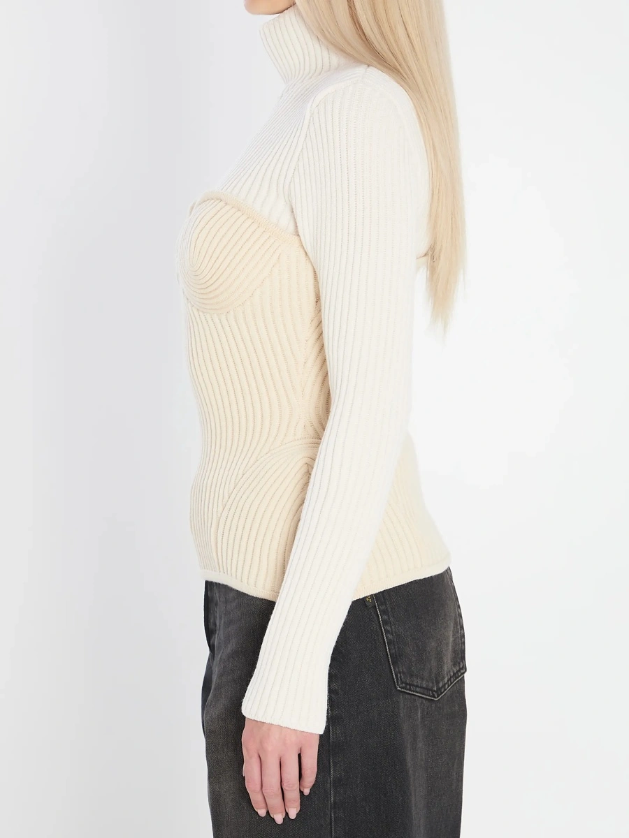 Pulovere Ribbed Knit Pullover - Img 3