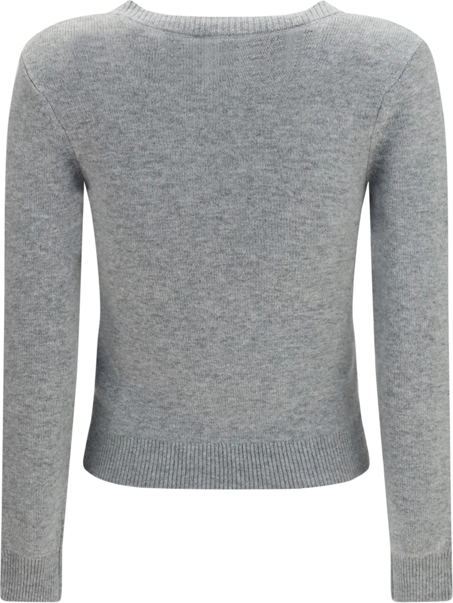 Pulovere Wool and cashmere blend Jumper with floral corsage - Img 2