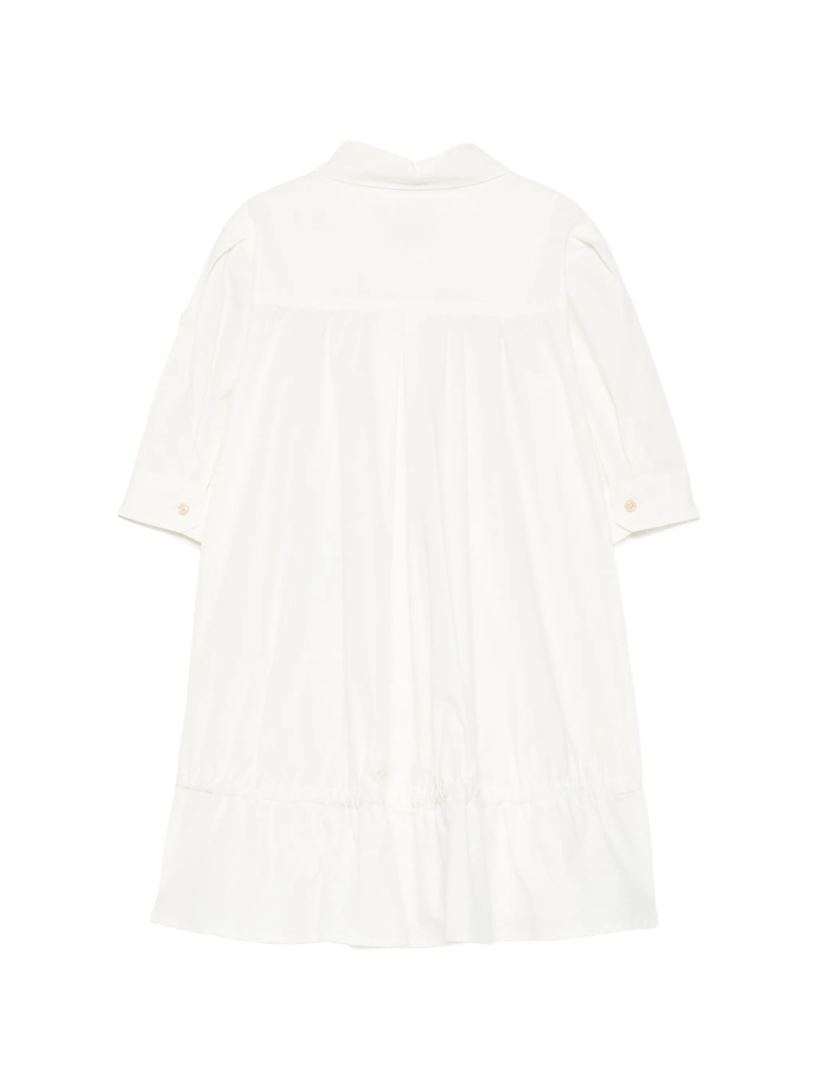 Rochie casual Moncler alba din bumbac - Img 2