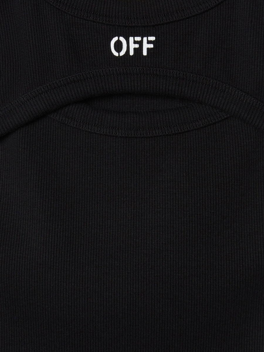 Rochie casual Off-White neagra - Img 3