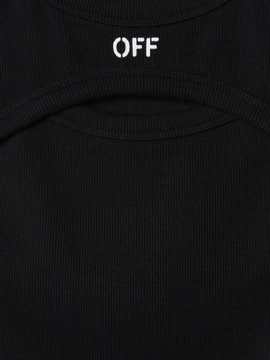 Rochie casual Off-White neagra - Img 3