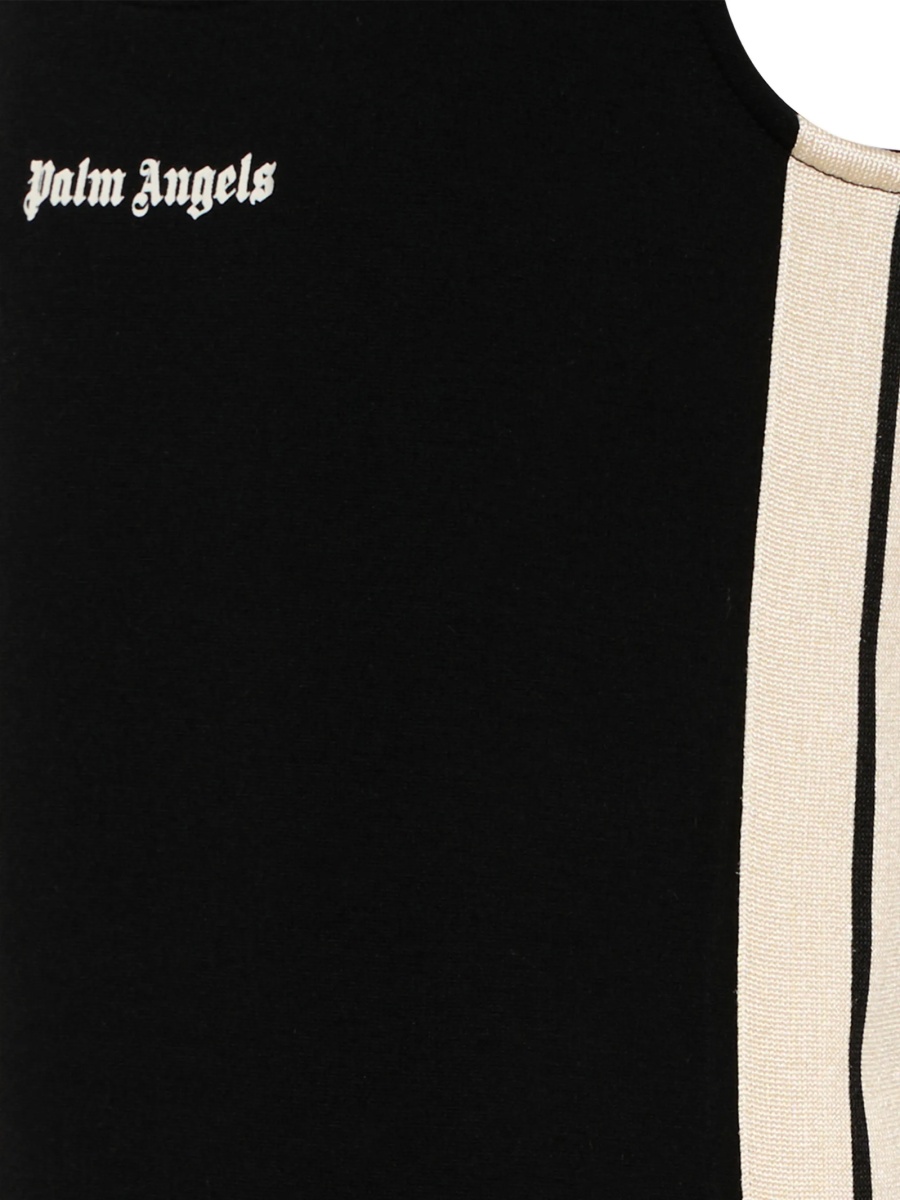 Rochie casual Palm Angels neagra din vascoza - Img 3