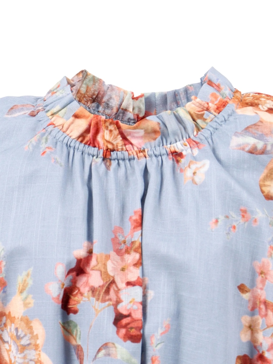 Rochie casual ZIMMERMANN albastra din bumbac - Img 3