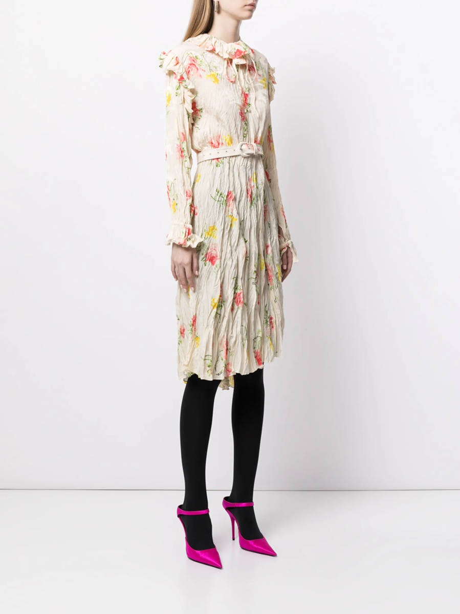 Rochie de ocazie Balenciaga neutra din matase - Img 3