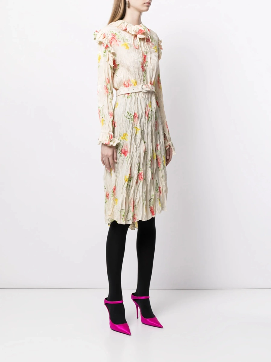 Rochie de ocazie Balenciaga neutra din matase - Img 3