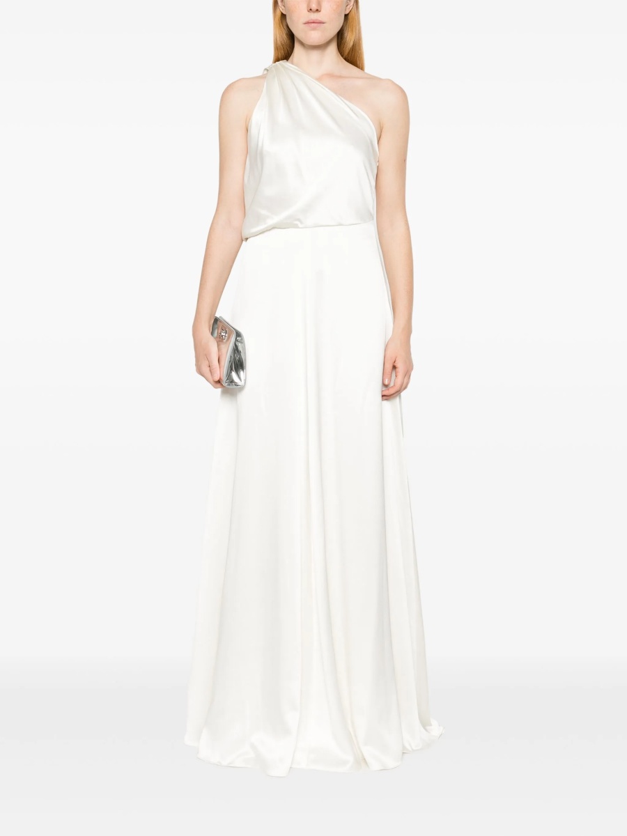 Rochie de ocazie Max Mara alba din matase - Img 2