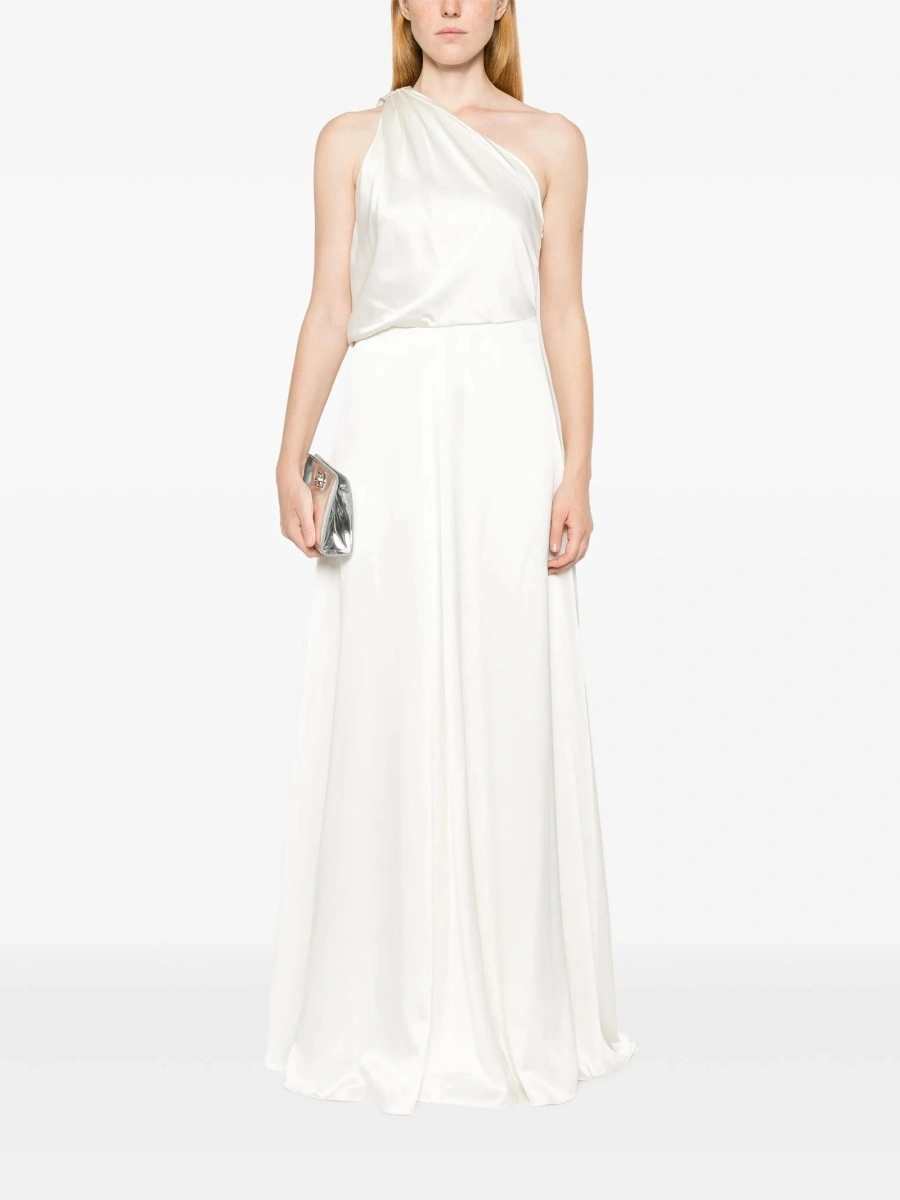 Rochie de ocazie Max Mara alba din matase - Img 2
