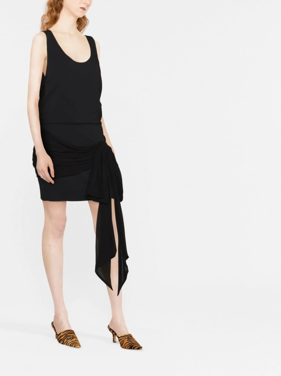 Rochie de ocazie Philosophy neagra din vascoza si spandex/elastan - Img 2
