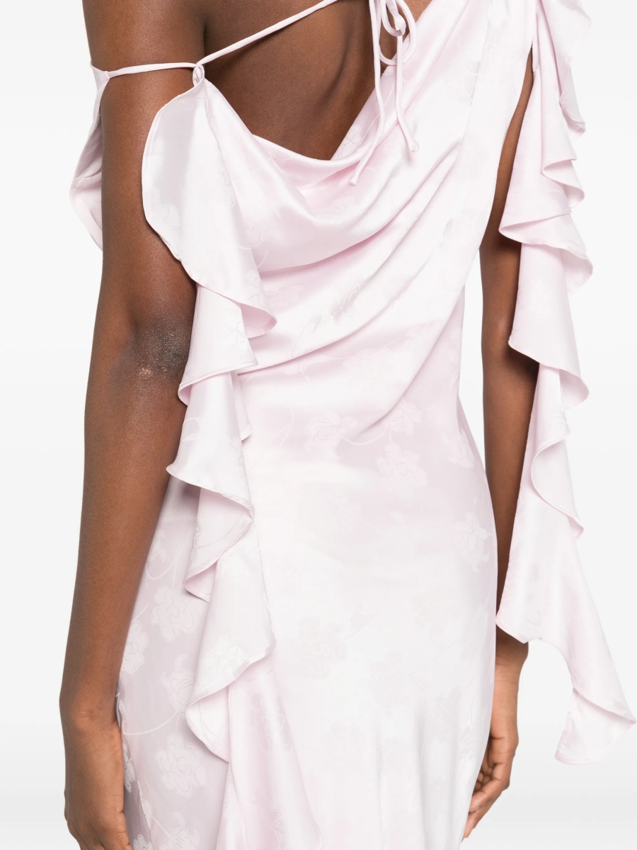 Rochie de ocazie ROTATE Birger Christensen roz din polyester si spandex/elastan - Img 5