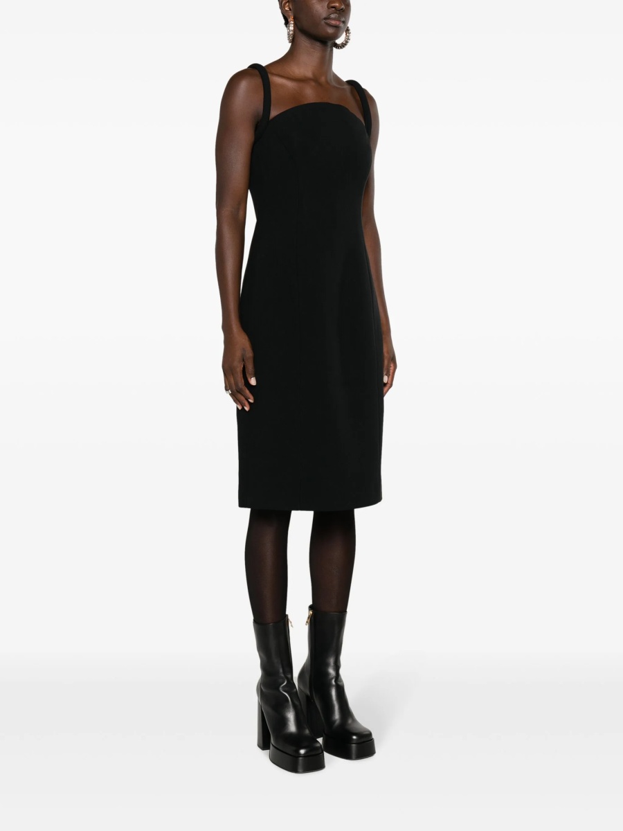 Rochie de ocazie Versace neagra din acetat si vascoza - Img 3