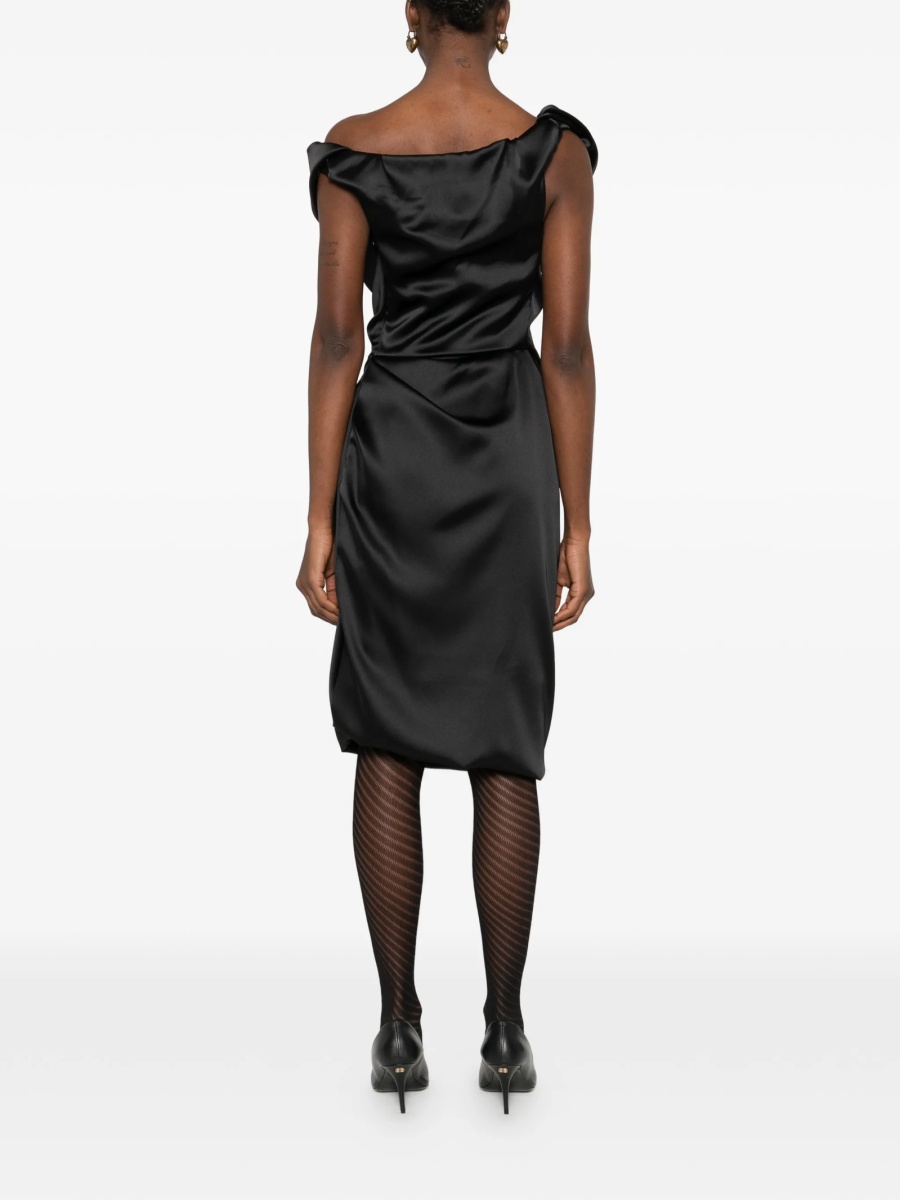 Rochie de ocazie Vivienne Westwood neagra din polyester - Img 4