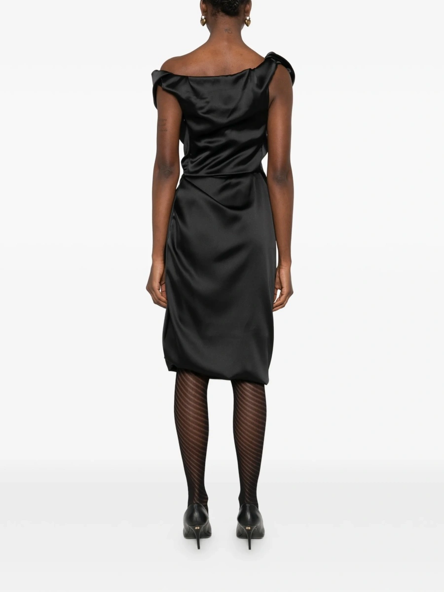 Rochie de ocazie Vivienne Westwood neagra din polyester - Img 4