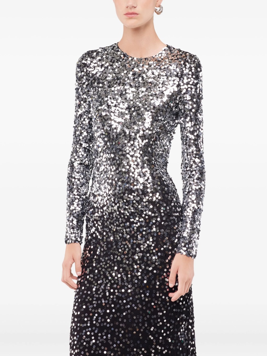 Rochie de seara RABANNE argintie - Img 4