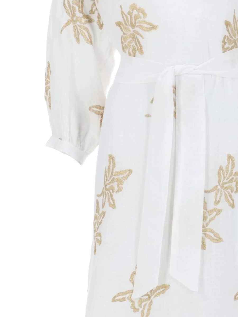 Rochie de zi 120% LINO alba - Img 2