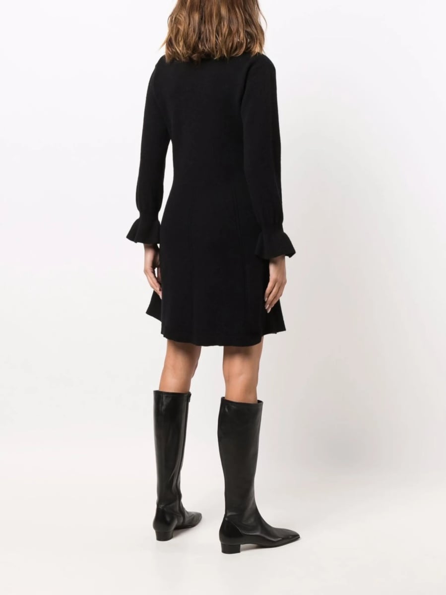 Rochie de zi Alberta Ferretti neagra - Img 4