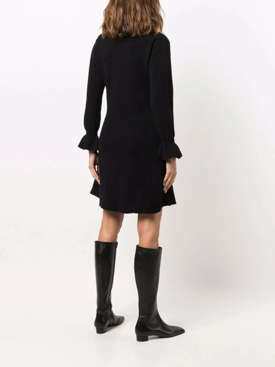 Rochie de zi Alberta Ferretti neagra - Img 4