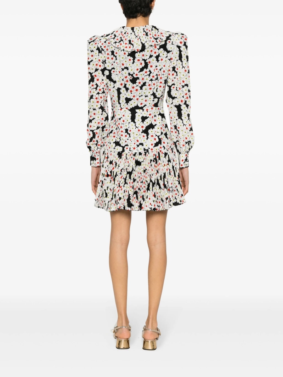 Rochie de zi Alessandra Rich neagra din matase - Img 4