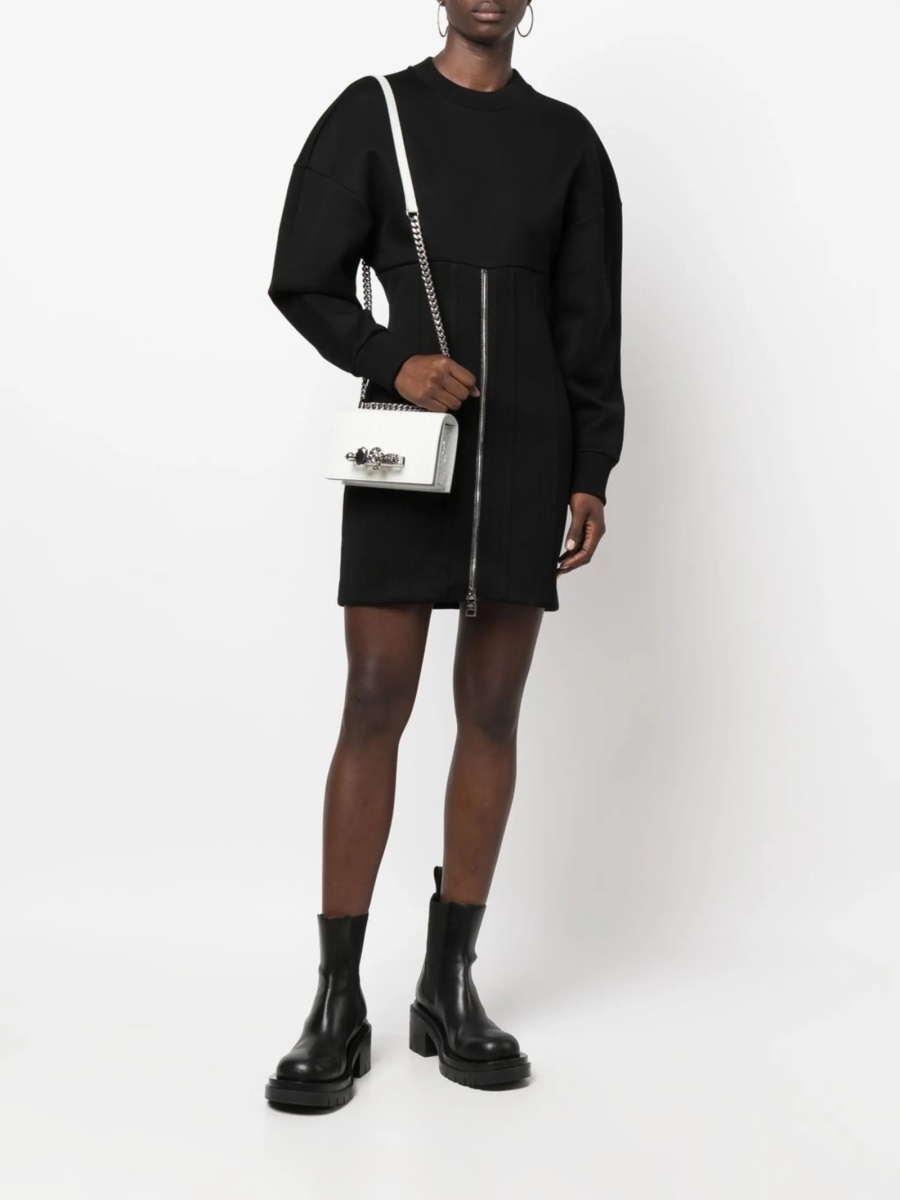 Rochie de zi Alexander McQueen neagra din poliamida - Img 2