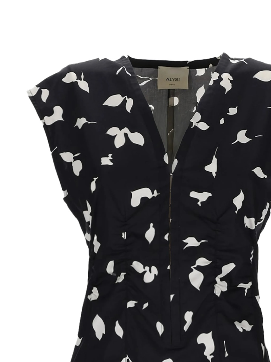 Rochie de zi ALYSI neagra - Img 2