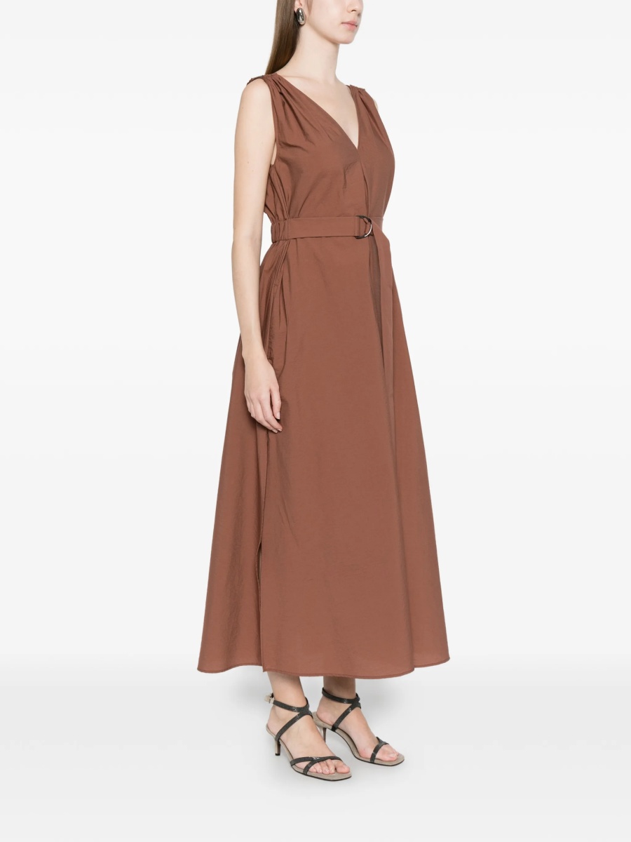 Rochie de zi Brunello Cucinelli maro - Img 3