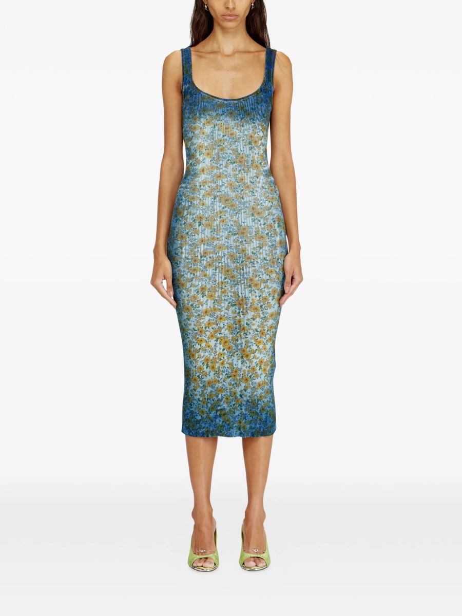Rochie de zi Diesel albastra - Img 2