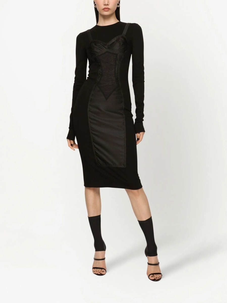 Rochie de zi Dolce &amp; Gabbana DNA neagra - Img 3