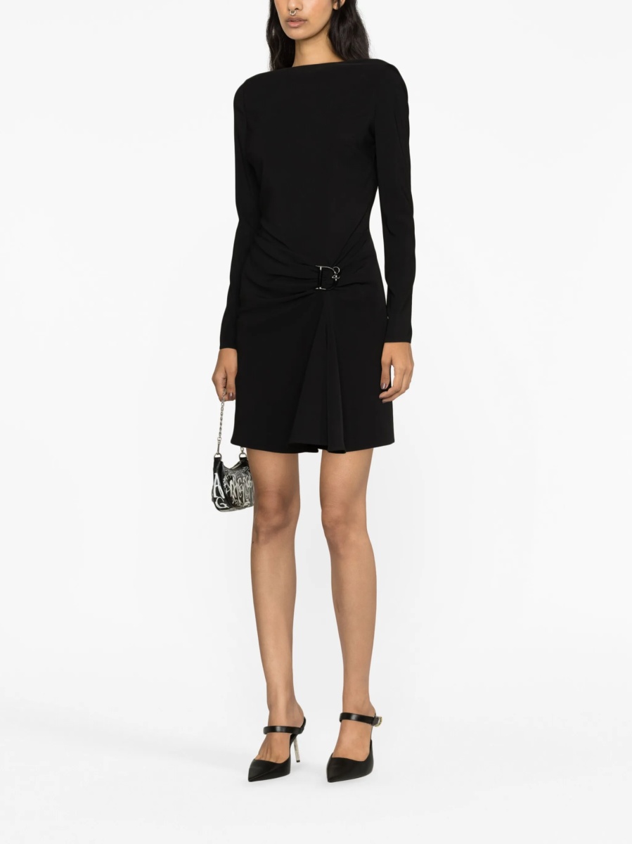 Rochie de zi DSQUARED2 neagra din polyester si elastan - Img 3