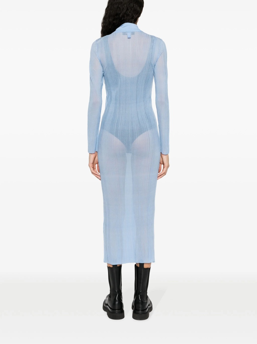 Rochie de zi Fendi albastra - Img 4
