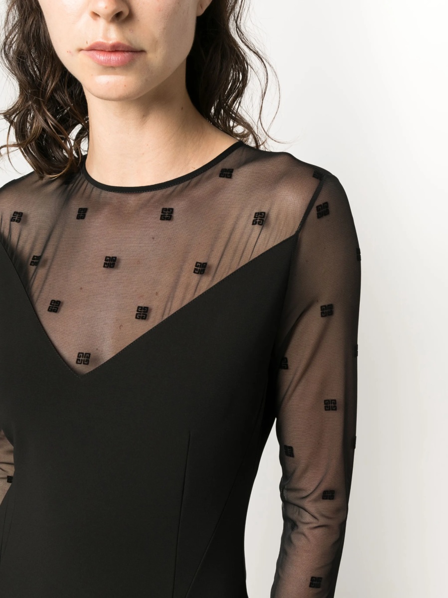 Rochie de zi Givenchy neagra - Img 5