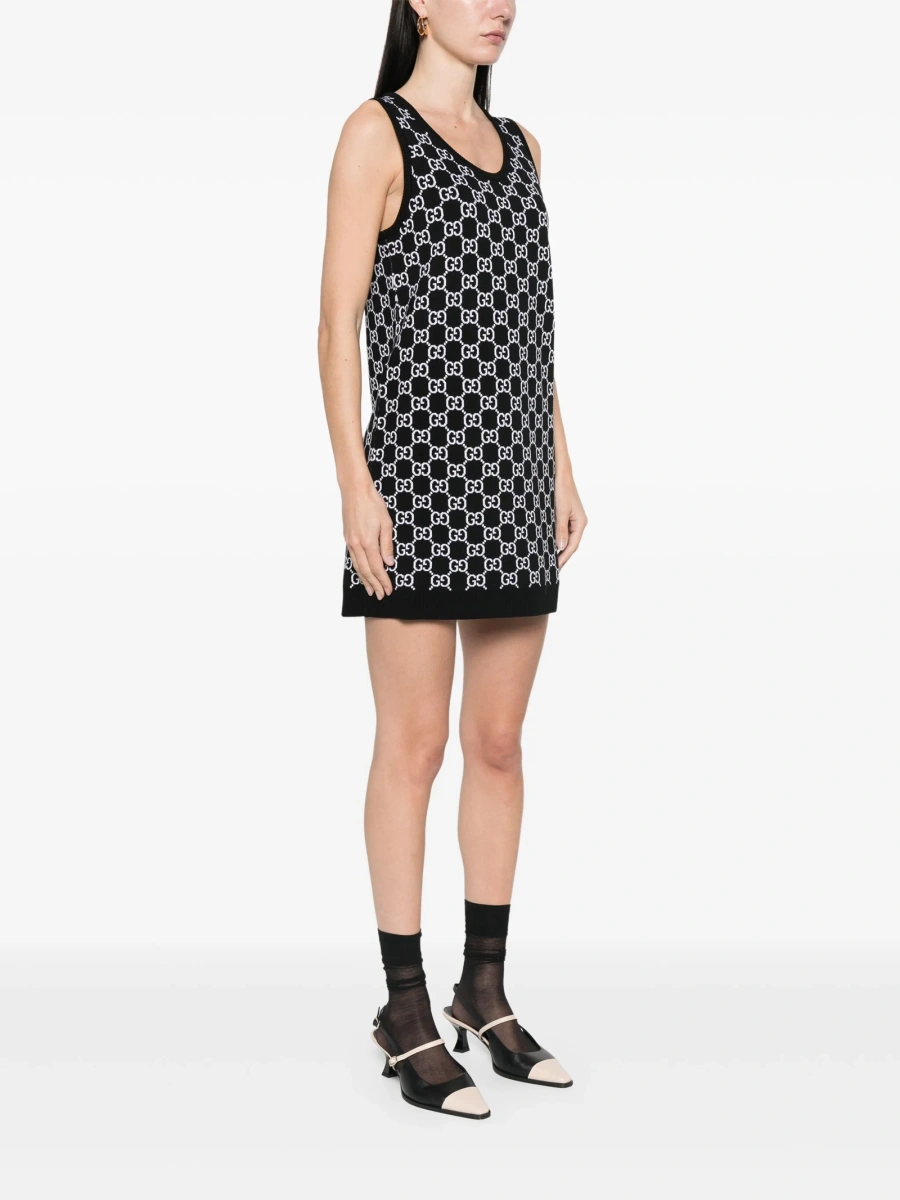 Rochie de zi Gucci neagra - Img 3
