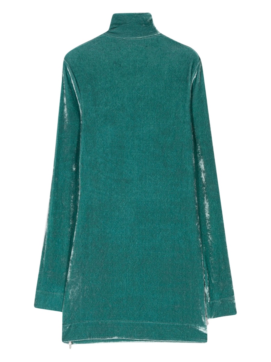 Rochie de zi Jil Sander albastra din poliamida si elastan - Img 2