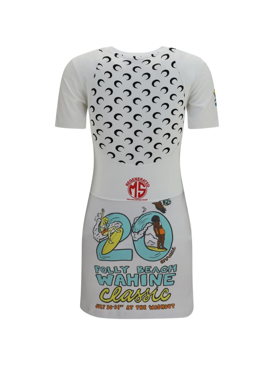 Rochie de zi MARINE SERRE alba - Img 2